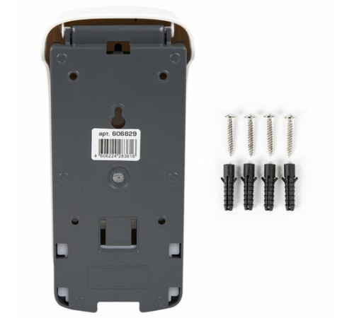 Дозатор для жидкого мыла ULTRA LAIMA PROFESSIONAL, НАЛИВНОЙ, 0,5 л, белый, ABS-пластик, 606829