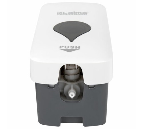 Дозатор для жидкого мыла ULTRA LAIMA PROFESSIONAL, НАЛИВНОЙ, 0,5 л, белый, ABS-пластик, 606829