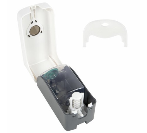 Дозатор для жидкого мыла ULTRA LAIMA PROFESSIONAL, НАЛИВНОЙ, 0,5 л, белый, ABS-пластик, 606829