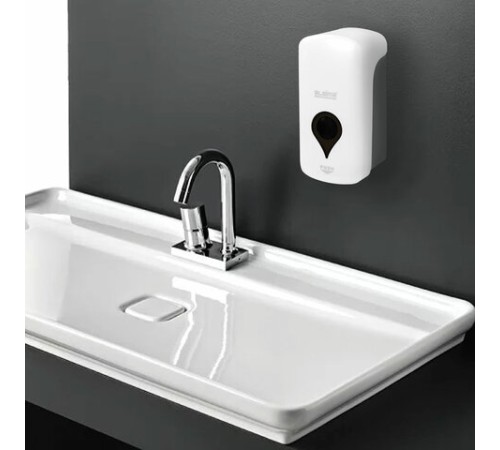 Дозатор для мыла-пены ULTRA LAIMA PROFESSIONAL, НАЛИВНОЙ, 1 л, белый, ABS-пластик, 606832