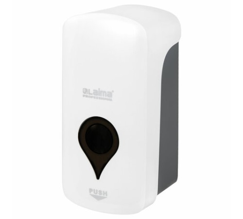 Дозатор для мыла-пены ULTRA LAIMA PROFESSIONAL, НАЛИВНОЙ, 1 л, белый, ABS-пластик, 606832