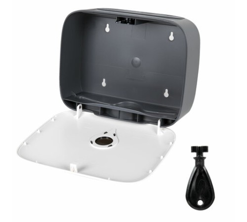 Диспенсер для полотенец ULTRA LAIMA PROFESSIONAL (Система H2), Z-сложения, малый, белый, ABS-пластик, 606833