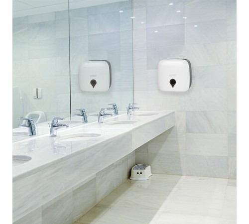 Диспенсер для полотенец ULTRA LAIMA PROFESSIONAL (Система H3), V-сложения, белый, ABS-пластик, 606834