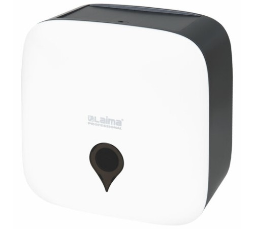 Диспенсер для туалетной бумаги ULTRA LAIMA PROFESSIONAL (Система T2), малый, белый, ABS-пластик, 606835