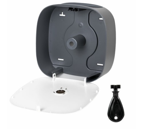 Диспенсер для туалетной бумаги ULTRA LAIMA PROFESSIONAL (Система T2), малый, белый, ABS-пластик, 606835