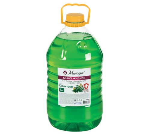 Мыло жидкое с антибактериальным эффектом 5 л МЕЛОДИЯ 