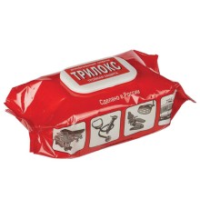 Дезинфицирующие салфетки для обработки любых поверхностей 120 шт., ТРИЛОКС, клапан-крышка, ДСТ-120