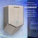 Сушилка для рук ВЫСОКОСКОРОСТНАЯ АНТИВАНДАЛЬНАЯ SONNEN K2022A, 1300 Вт, 150 м/с, IPX1, 72 дБ, нержавеющая сталь, 607191