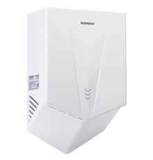Сушилка для рук ВЫСОКОСКОРОСТНАЯ SONNEN K2022B, 1300 Вт, 150 м/с, IPX1, 72 дБ, белая, пластиковый корпус, 607192