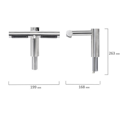 Сушилка для рук, встроенная в смеситель с подачей воды, сенсорная, SONNEN SF1204, 1200 Вт, 95 м/с, IP24, нержавеющая сталь, 607194