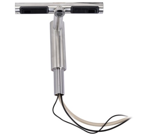 Сушилка для рук, встроенная в смеситель с подачей воды, сенсорная, SONNEN SF1204, 1200 Вт, 95 м/с, IP24, нержавеющая сталь, 607194