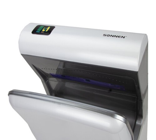 Сушилка для рук SONNEN HD-M6667, 2000 Вт, УФ, погружного типа, время сушки 10 секунд, пластик, 607222