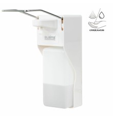 Дозатор локтевой для антисептика и мыла УНИВЕРСАЛЬНЫЙ, с еврофлаконом 1 л, LAIMA, ABS-пластик, 607326, X-2265S