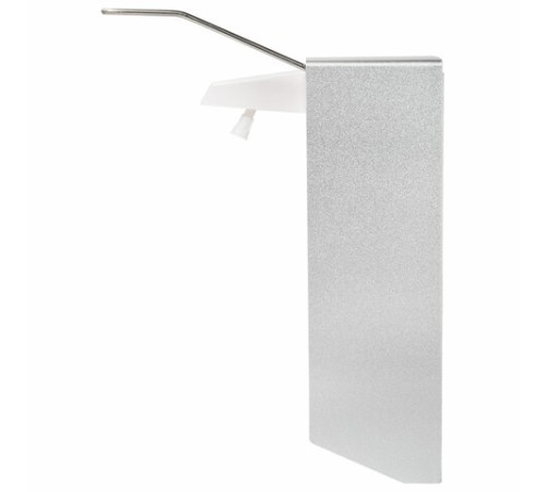 Дозатор локтевой для антисептика и мыла с замком УНИВЕРСАЛЬНЫЙ, с еврофлаконом 1 л, LAIMA, металлический, 607328, X-CL268