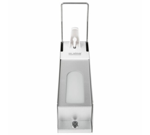 Дозатор локтевой для антисептика и мыла с замком УНИВЕРСАЛЬНЫЙ, с еврофлаконом 1 л, LAIMA, металлический, 607328, X-CL268