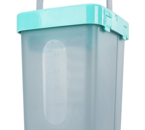 Швабра с отжимом и ведром 9л/7л двухкамерное, 3 насадки из микрофибры, рукоятка 130см, бирюзовый, Compact Mop, LAIMA, 607389