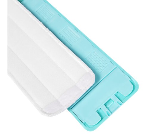 Швабра с отжимом и ведром 9л/7л двухкамерное, 3 насадки из микрофибры, рукоятка 130см, бирюзовый, Compact Mop, LAIMA, 607389