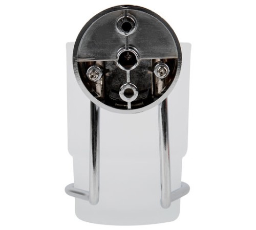 Стакан для туалетных принадлежностей LAIMA, хромированная сталь/стекло, крепление к стене, 607429