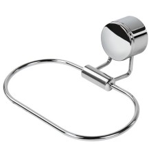 Держатель-кольцо для полотенец LAIMA, хромированная сталь, крепление к стене, 607431
