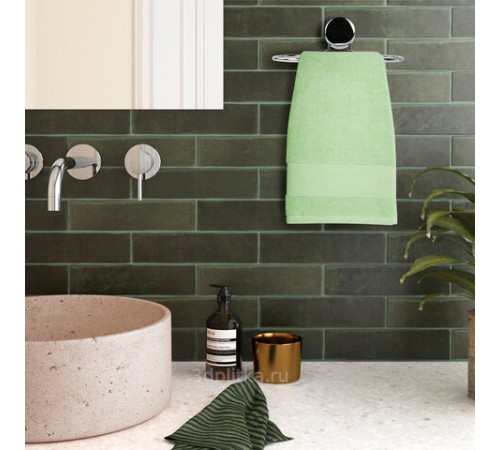 Держатель-кольцо для полотенец LAIMA, хромированная сталь, крепление к стене, 607431