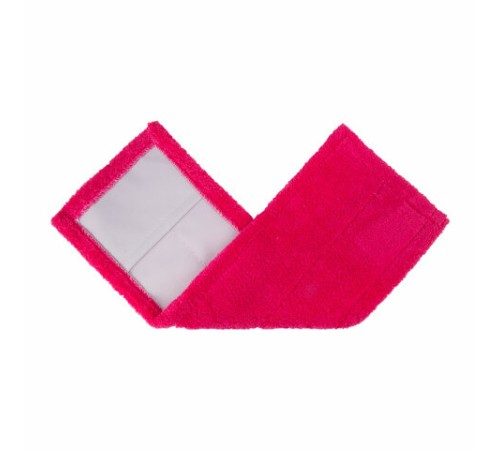 Насадка МОП 40 плоская КОМПЛЕКТ 4 шт., УНИВЕРСАЛЬНАЯ для швабр 38-42 см (ТИП К), микрофибра, LAIMA, 607459