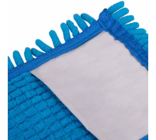 Насадка МОП 40 КОМПЛЕКТ 4 шт., УНИВЕРСАЛЬНАЯ для швабр 38-42 см (ТИП К), микрофибра букли/синель, LAIMA, 607460