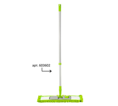 Насадка МОП 40 КОМПЛЕКТ 4 шт., УНИВЕРСАЛЬНАЯ для швабр 38-42 см (ТИП К), микрофибра букли/синель, LAIMA, 607460