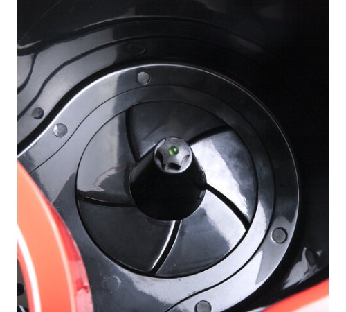 Швабра с отжимом и ведром 7л/5л отжим центрифуга / рукоятка, 2 круглые насадки, крепление кольцо, черный, LAIMA 607487