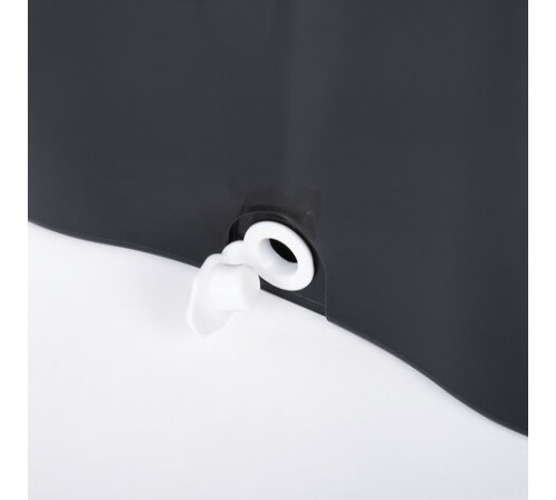 Швабра с отжимом и ведром 7л/5л отжим центрифуга / рукоятка, 2 круглые насадки, крепление кольцо, черный, LAIMA 607487