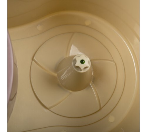 Швабра с отжимом и ведром 7л/5л, отжим центрифуга / рукоятка, 2 круглые насадки, крепление кольцо, бежевый, LAIMA, 607488