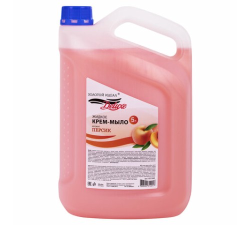 Мыло-крем жидкое DELUXE, 5 л, ЗОЛОТОЙ ИДЕАЛ 