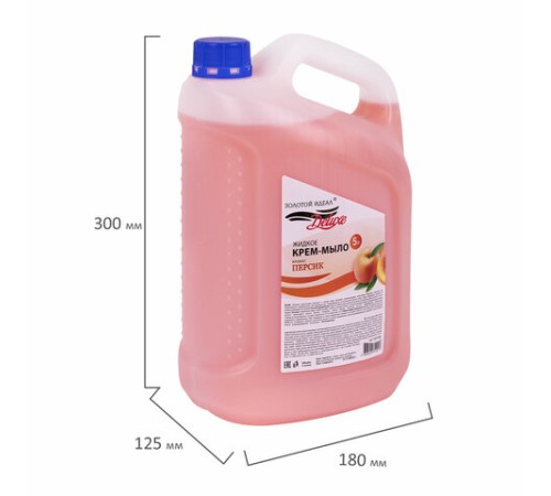 Мыло-крем жидкое DELUXE, 5 л, ЗОЛОТОЙ ИДЕАЛ 
