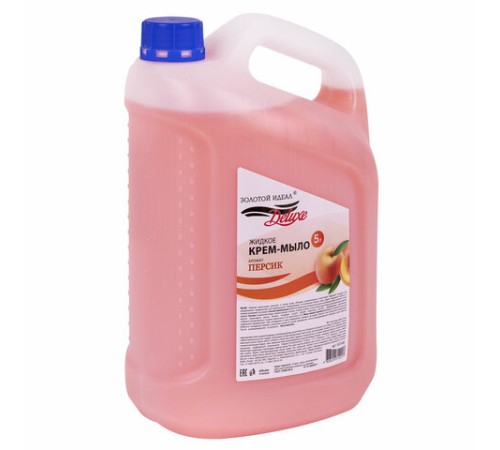 Мыло-крем жидкое DELUXE, 5 л, ЗОЛОТОЙ ИДЕАЛ 