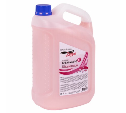 Мыло-крем жидкое DELUXE, 5 л, ЗОЛОТОЙ ИДЕАЛ 
