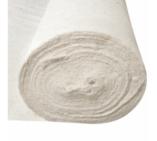 Полотно ХПП холстопрошивное, Узбекистан, светлое, 1,5х50 м, 150(±10) г/м2, шаг 2,5 мм, LAIMA, 607525