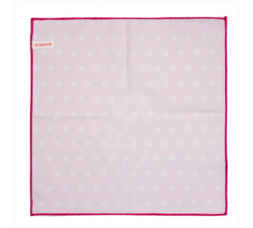 Салфетка из МИКРОФИБРЫ универсальная, 40х40 см, горошек, 250 г/м2, LAIMA, 607582