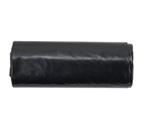 Мешки для мусора 190 л черные в рулоне 10 шт., ПВД 23 мкм, 90х120 см, ЛЮБАША 