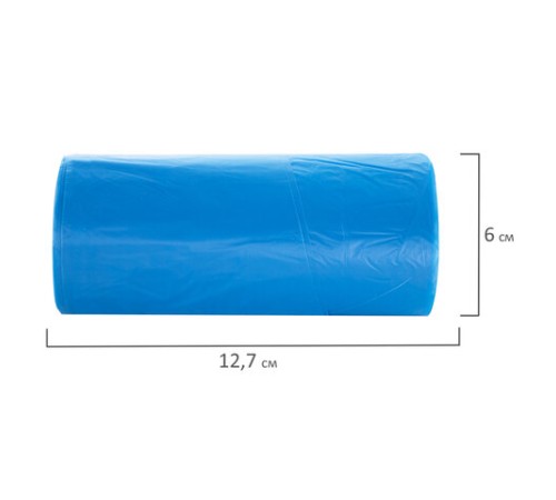 Мешки для мусора с ручками LAIMA ULTRA 35 л, синие 30 шт., прочные, ПНД 10 мкм, 50х54 см, 607683