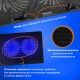 Подставка для ноутбука с охлаждением, 2 порта USB-A, LED-подсветка, 352х252 мм, BRAUBERG, 513617
