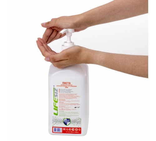 Паста очищающая для рук, 2 л, ЭЛЕН, от сильных загрязнений (жир, битум, строительные смеси)