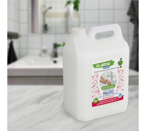 Мыло жидкое гипоаллергенное биоразлагаемое 5 л, LAIMA EXPERT 