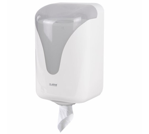 Диспенсер для полотенец с центральной вытяжкой EXTRA LAIMA PROFESSIONAL, (M1/M2), белый, ABS, 607766, 303210