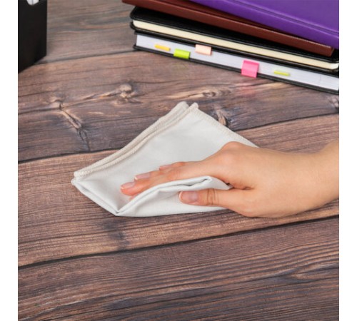 Салфетка из ИСКУССТВЕННОЙ ЗАМШИ, КОМПЛЕКТ 2 шт., 30х30 см, АВТО/ДОМ, 