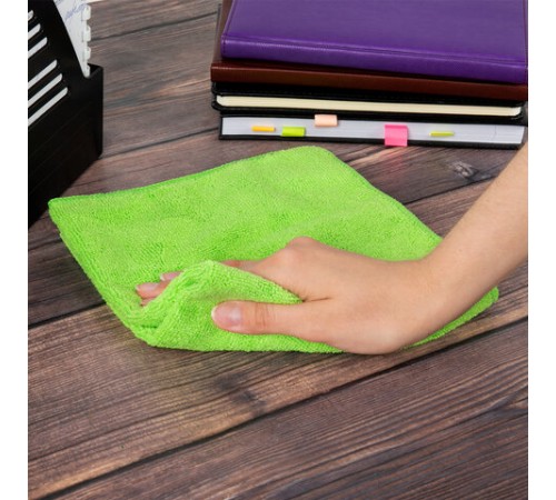 Салфетка из МИКРОФИБРЫ универсальная 40х40 см, КОМПЛЕКТ 4 шт., MULTI PRO COLOUR, 280 г/м2, LAIMA, 607793