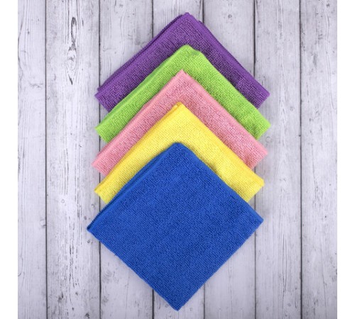 Салфетки из МИКРОФИБРЫ 30х30 см MULTI COLOUR, big pack, КОМПЛЕКТ 10 шт., 180 г/м2, LAIMA HOME, 607794