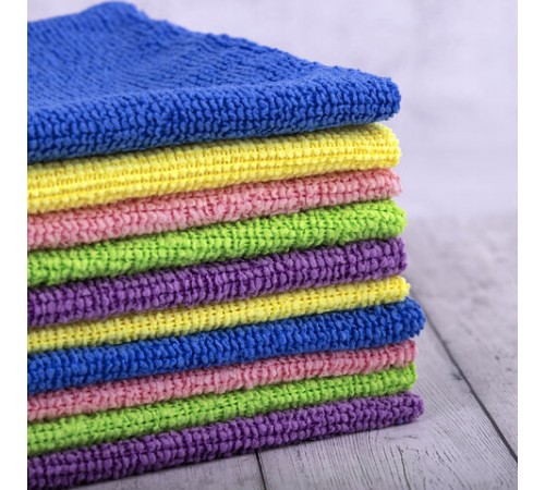 Салфетки из МИКРОФИБРЫ 30х30 см MULTI COLOUR, big pack, КОМПЛЕКТ 10 шт., 180 г/м2, LAIMA HOME, 607794