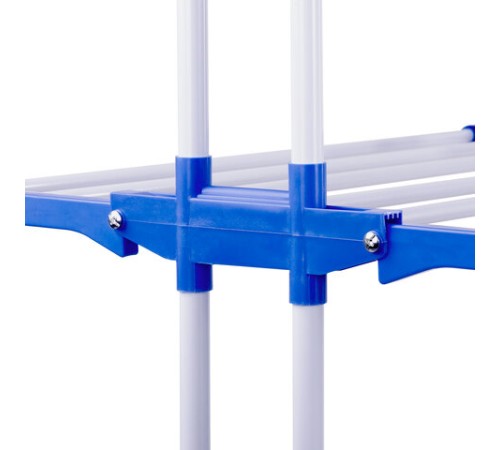 Сушилка напольная для белья раскладная МНОГОФУНКЦИОНАЛЬНАЯ, 3 уровня, на колесах, LAIMA HOME, 607807