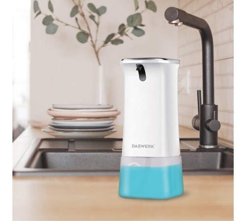 Сенсорный бесконтактный дозатор диспенсер для жидкого мыла/средства для посуды, 350 мл, DASWERK (ДАСВЕРК), 607845