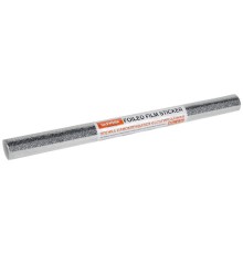 Самоклеящаяся пленка, алюминиевая фольга защитная для кухни/дома, 0,6х3 м, серебро, узор, DASWERK (ДАСВЕРК), 607846