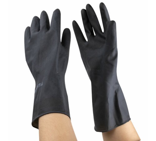 Перчатки резиновые технические кислотощелочестойкие КЩС Тип-2, АЗРИ, размер 9, L (большой), К20Щ20